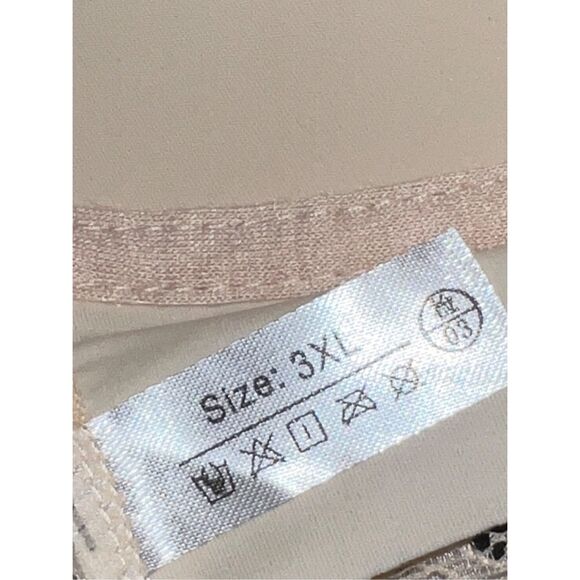 NWT Tan Lace Wireless Racerback Bra Size 3XL - Picture 5 of 9